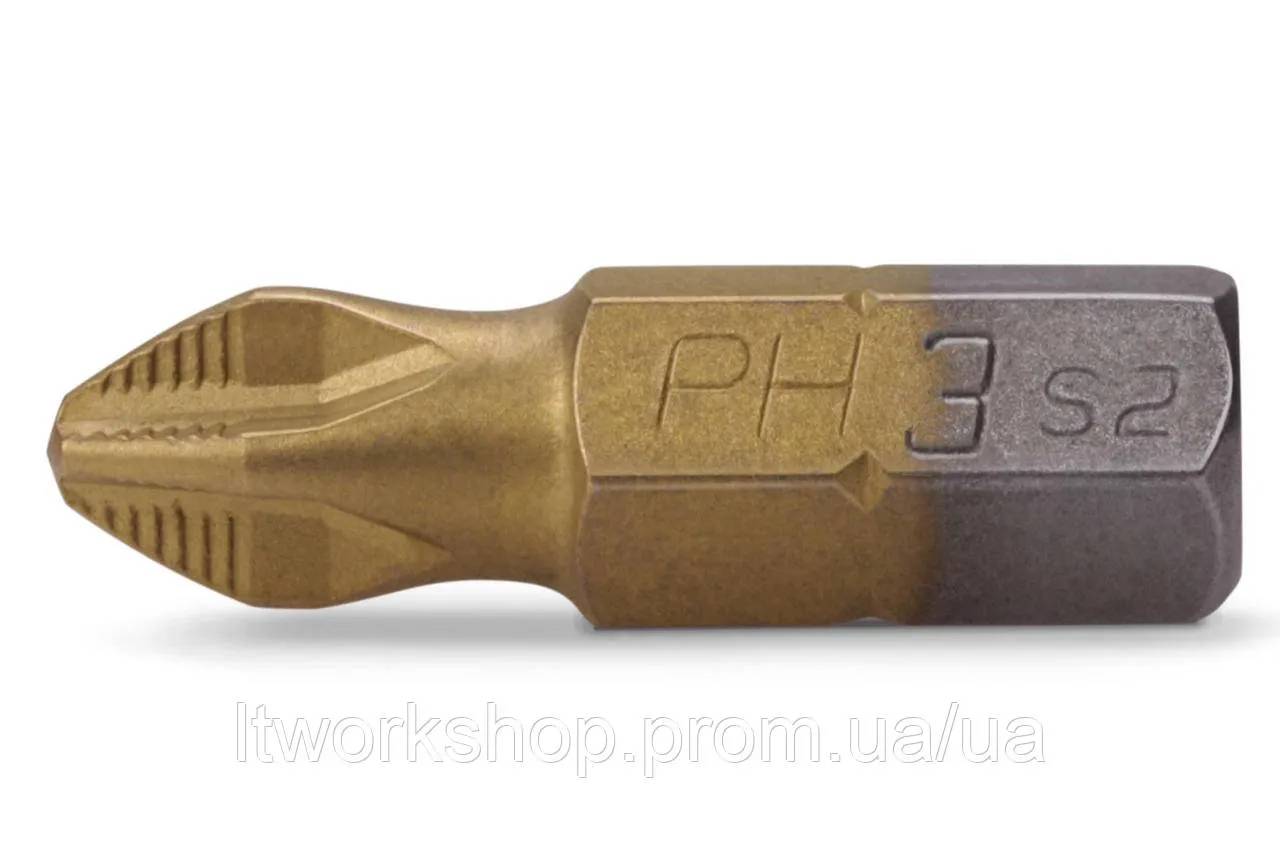 Біта LT РН3x50 мм 1/4"" S2 Титан (500-024) - 124879