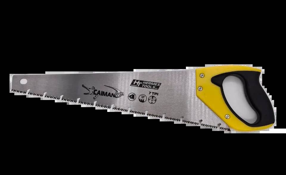 Ножівка по дереву "Caiman", 450мм, 7TPI, тригранна заточка, загартований зуб - 126078