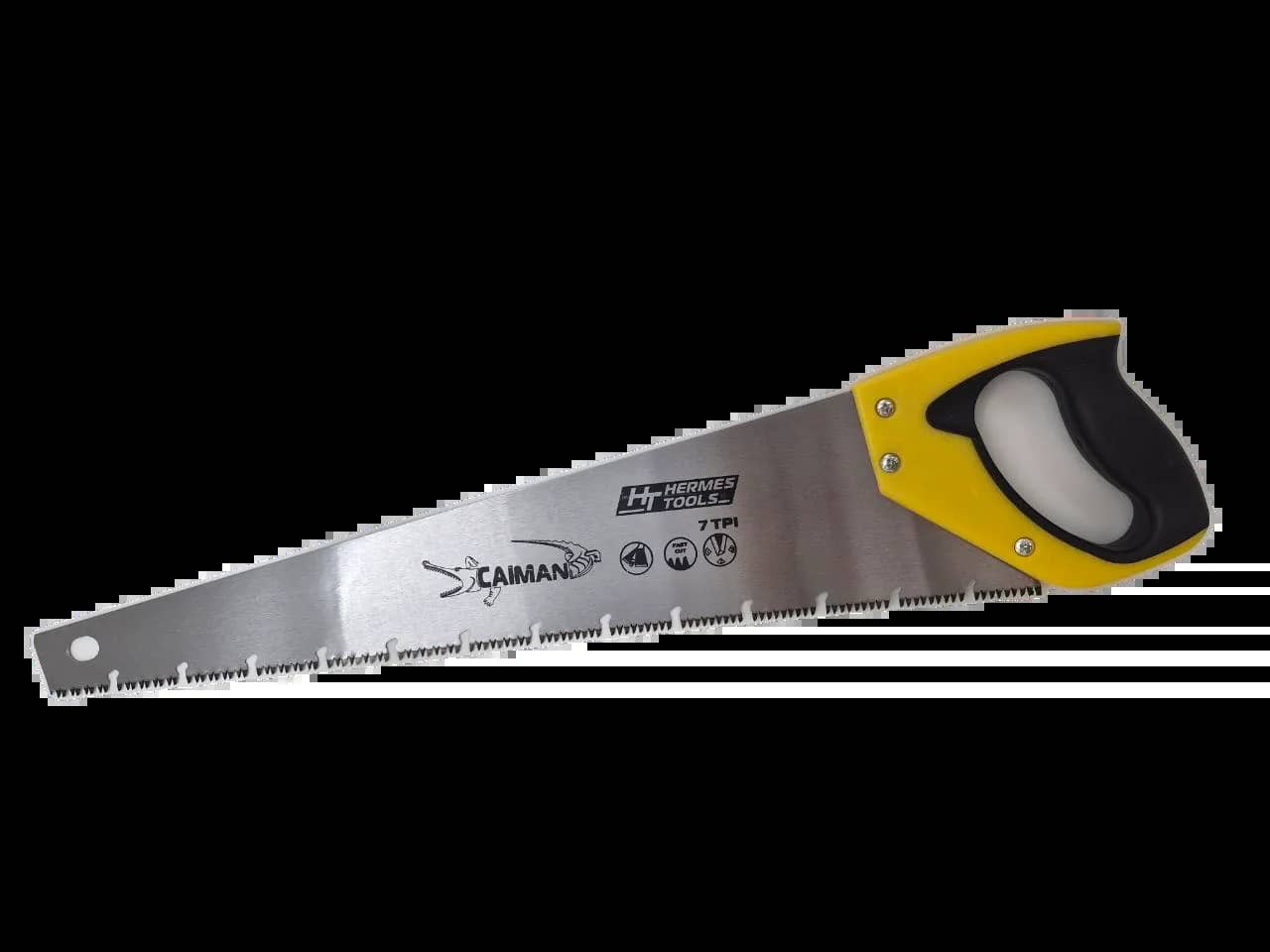 Ножівка по дереву ""Caiman"", 500мм, 7TPI, тригранна заточка, загартований зуб - 126082