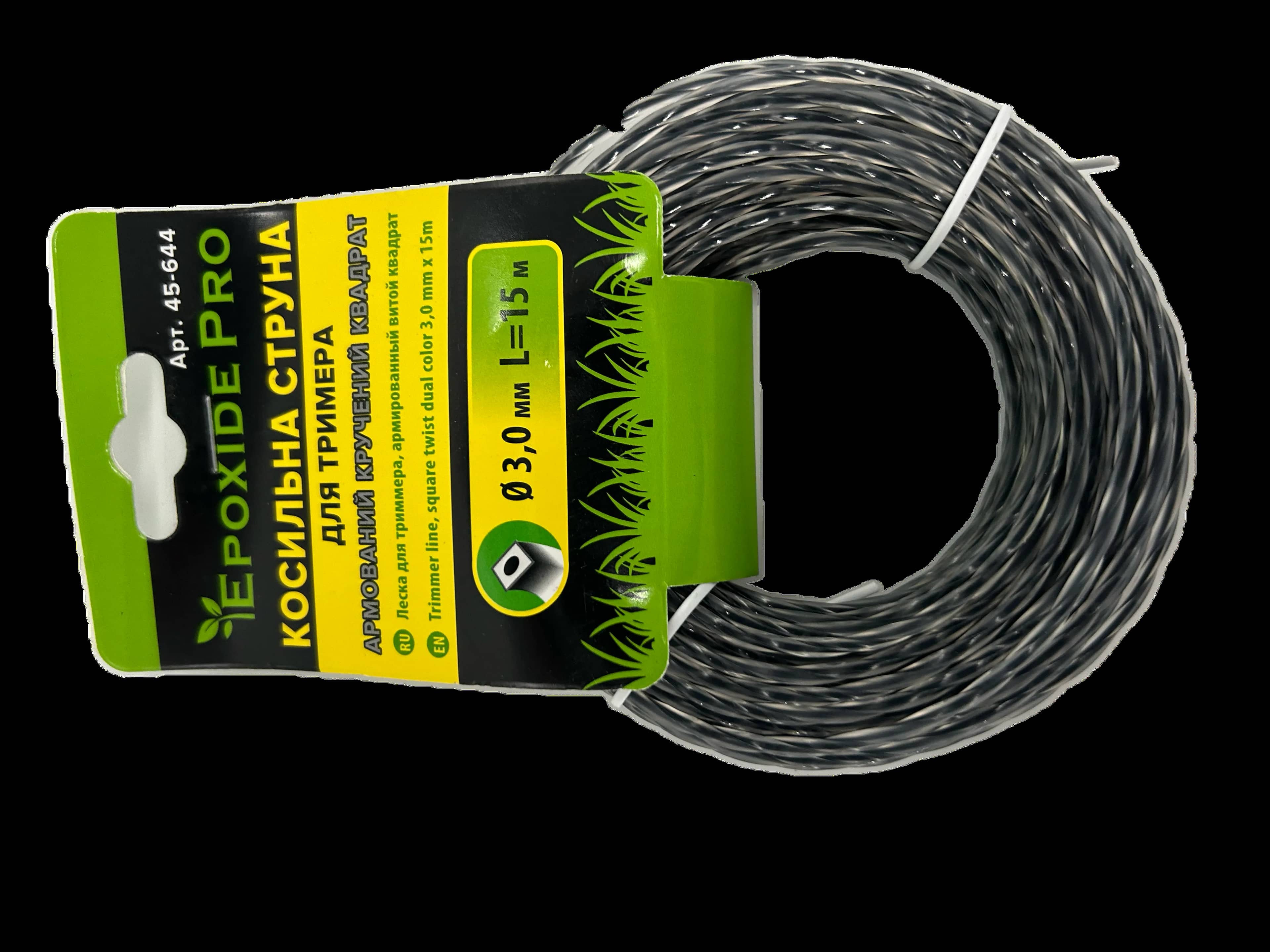 Косильна струна для тримера, арм. кручений квадрат 3,0 мм x 15м - 128423