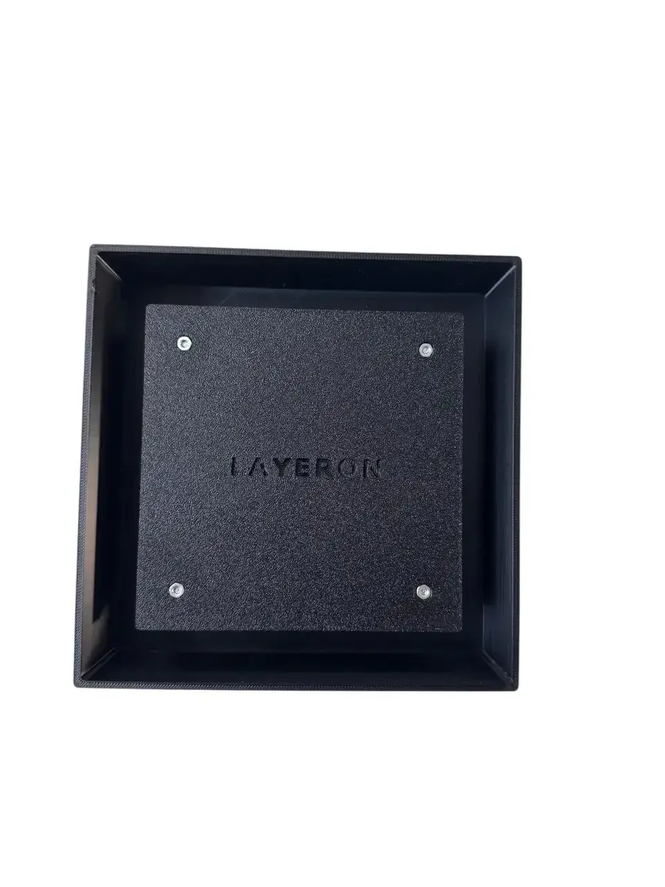 Вентилятор прихованого монтажу Layeron D100 (L0047) з таймером та датчиком вологості — 105 м³/год, білий/чорний, прямі кути - 137061