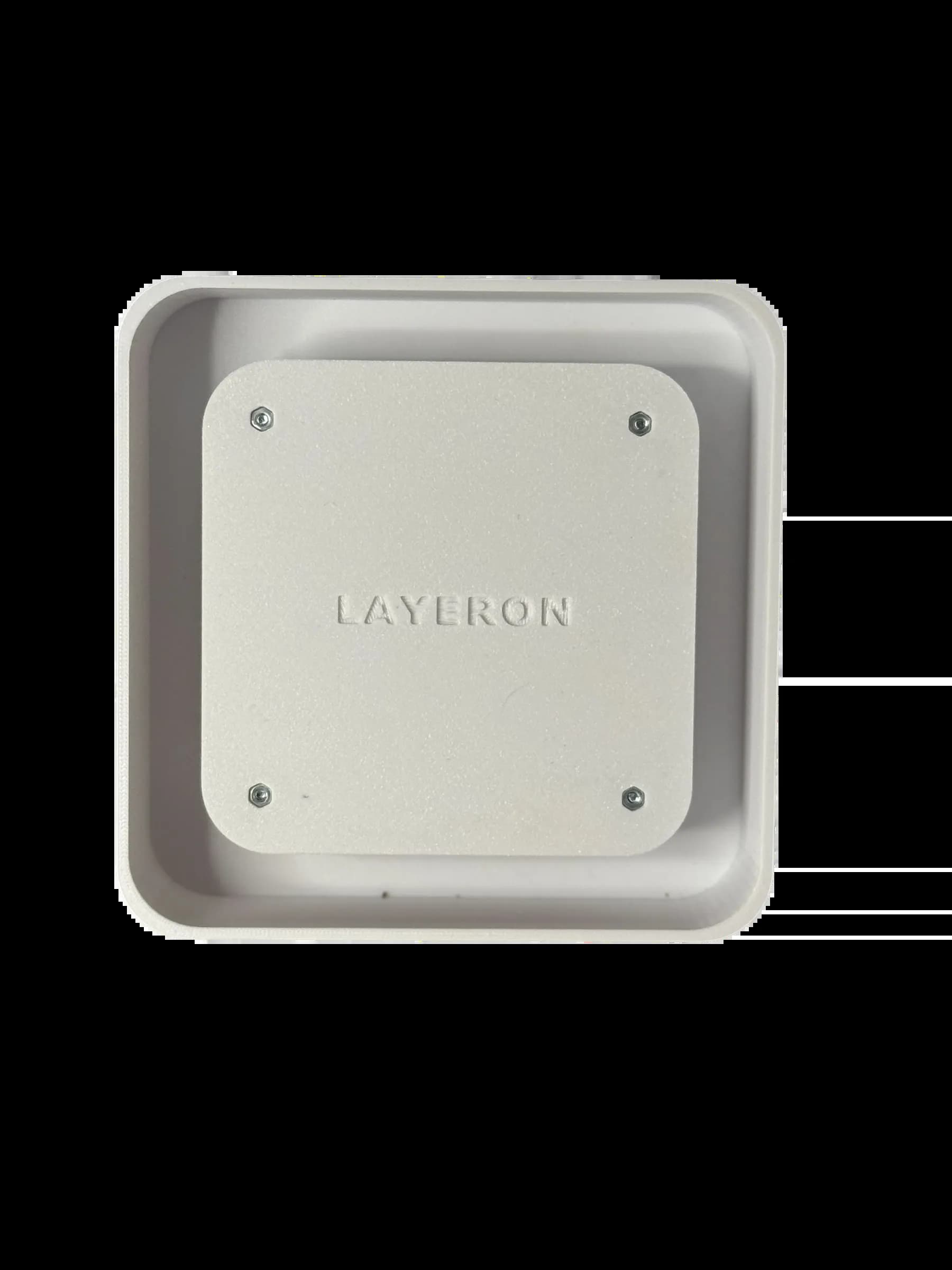 Вентилятор прихованого монтажу Layeron D100 з заокругленими кутами з регулюванням висоти плитки (L0025) - 366460588