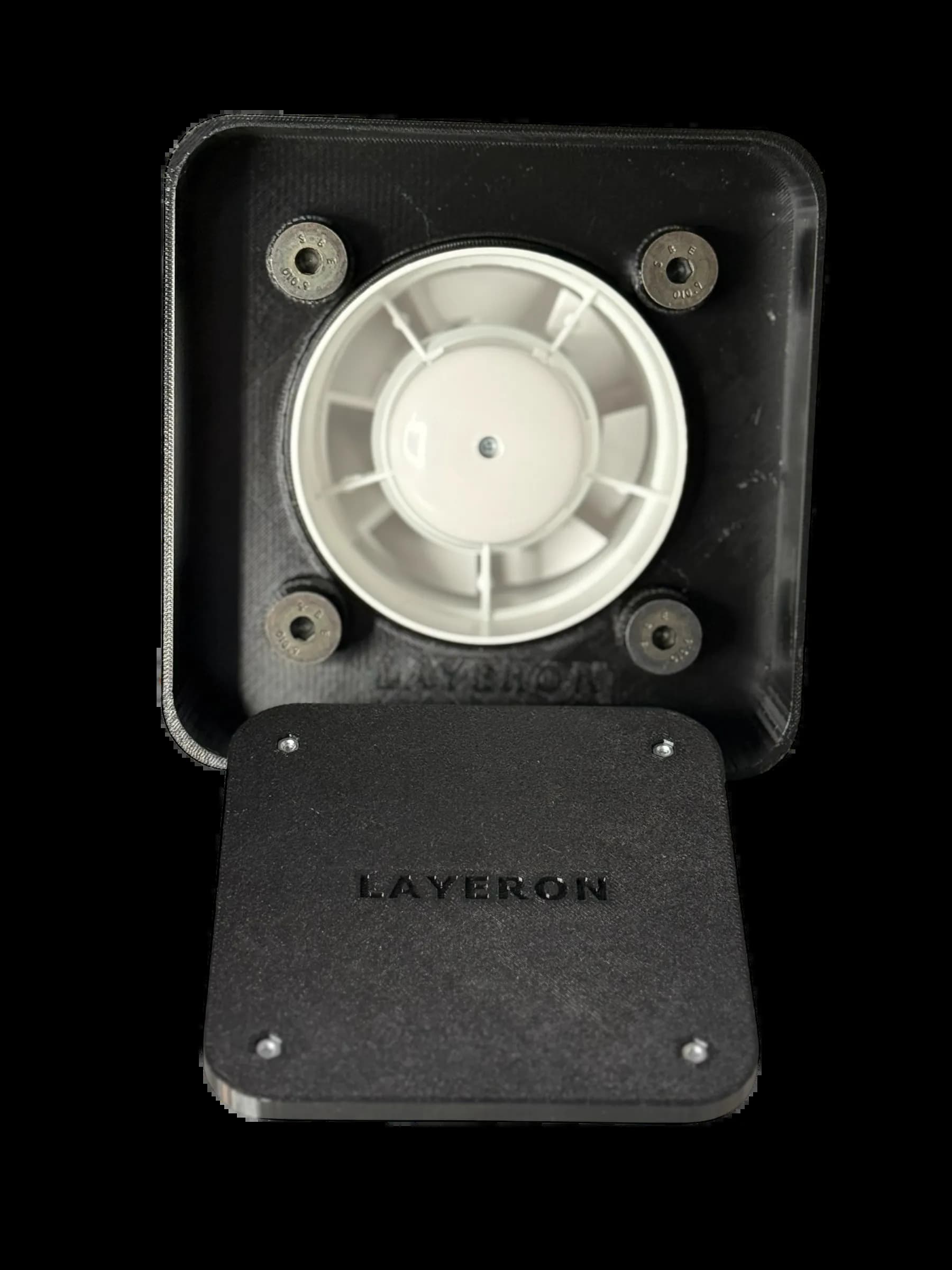 Вентилятор прихованого монтажу Layeron D100 з заокругленими кутами з регулюванням висоти плитки (L0025) - 366460588