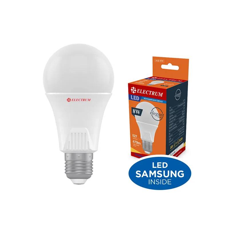 Світлодіодна лампа ELECTRUM A60 8W Е27 4000K (A-LS-1919) - 174649