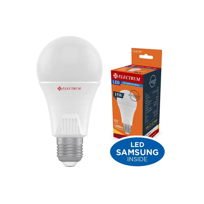 Світлодіодна лампа ELECTRUM A65 15W E27 4000K PA LS-33 (A-LS-1439) - 174662