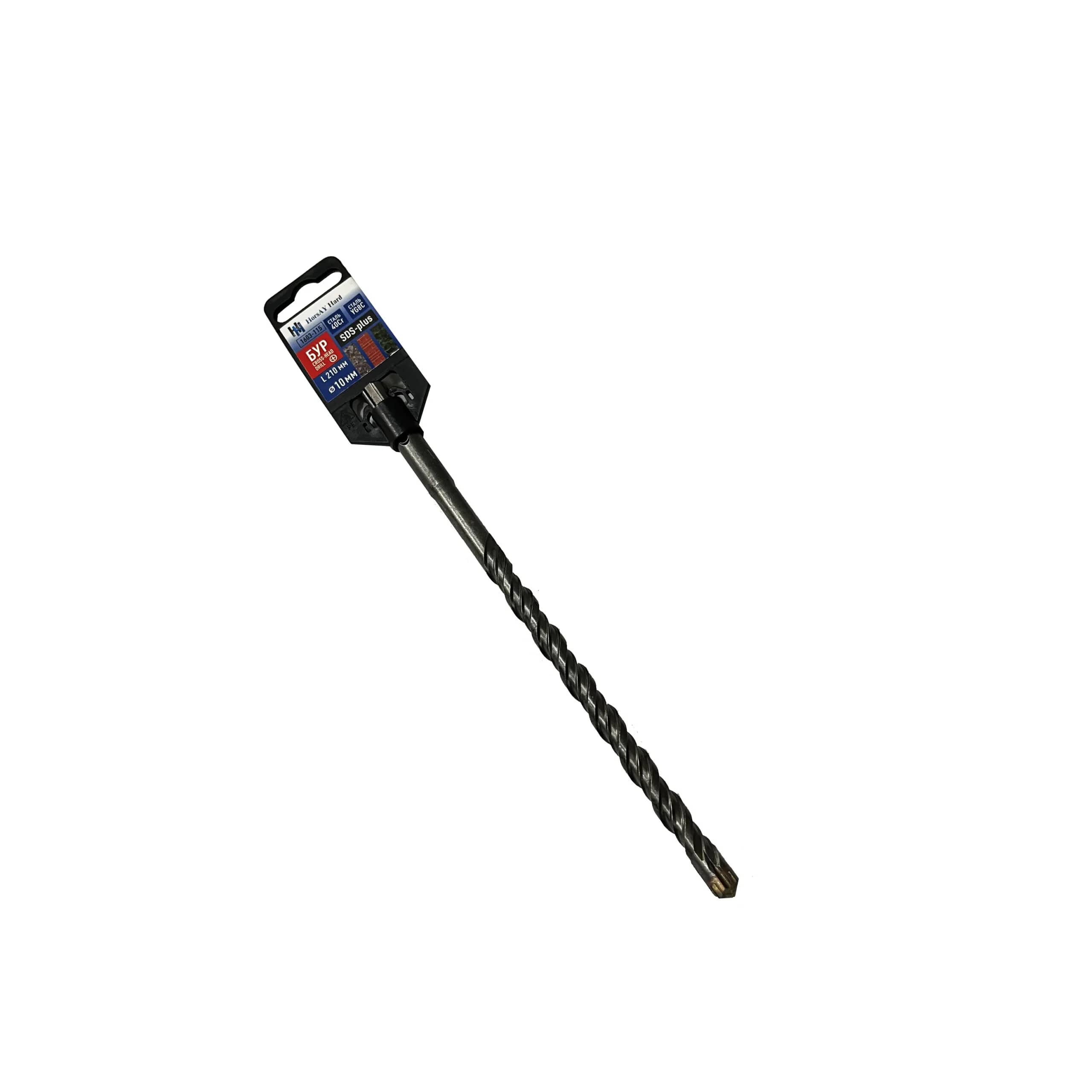 Бур SDS-plus, 4 ріжучі кромки, 10 х 210 мм - 200442