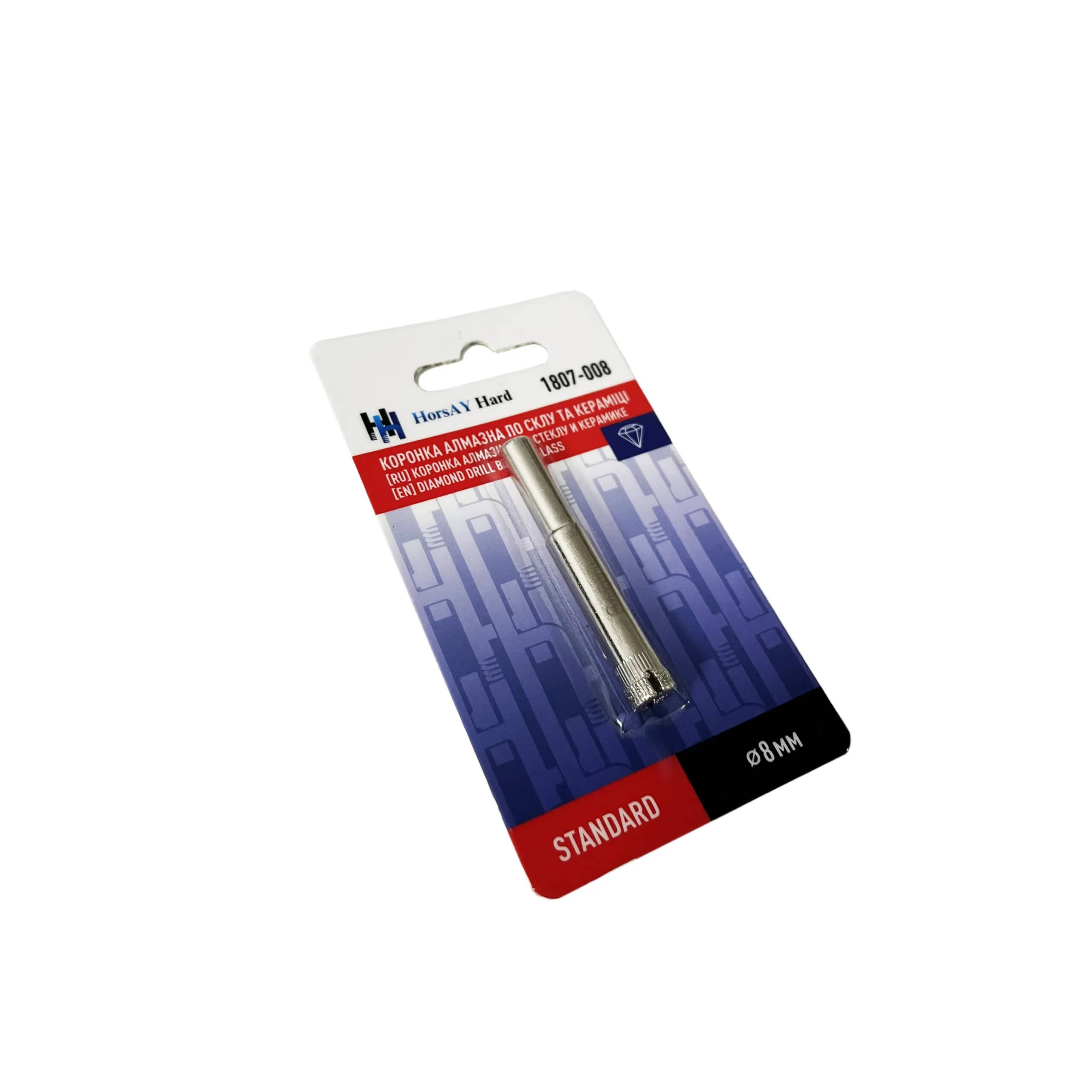 Коронка алмазна по склу та кераміці HorsAY Hard d 8 мм (111493549) - 111493549