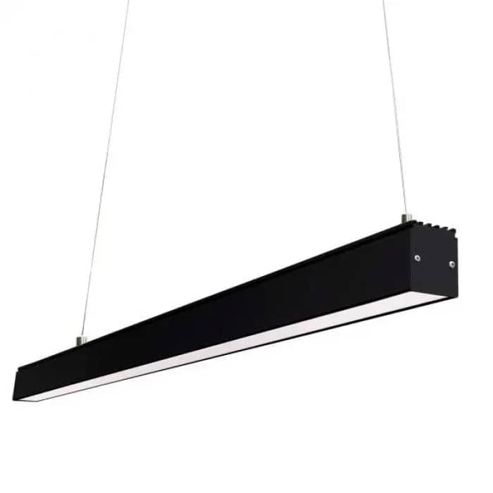 Лінійний підвісний світильник 80W 5000К 2400мм чорний Led-Story PROFI - 209893