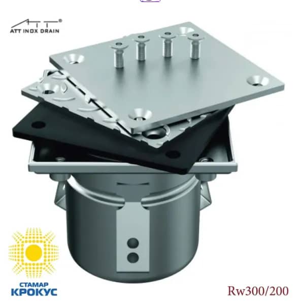 Ревізія/Прочищення Rw300 з вертикальним випуском DN200 - 210505