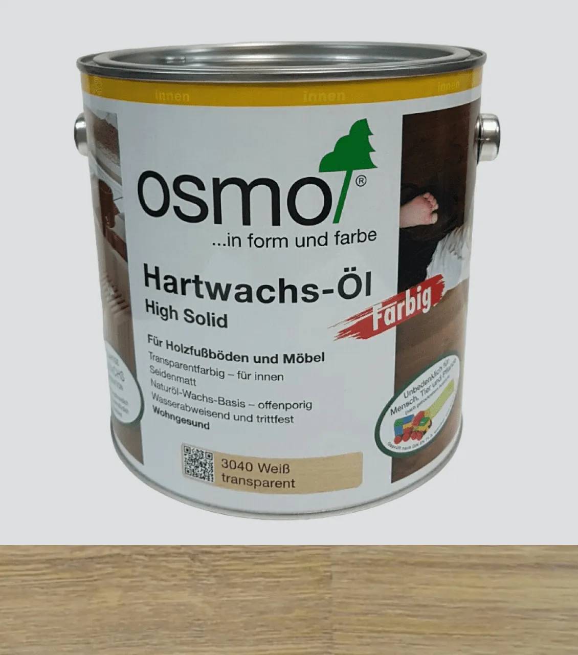 Олія-віск Hartwachs-Öl Farbig Osmo білий 0.125 л (578104046) - 222010