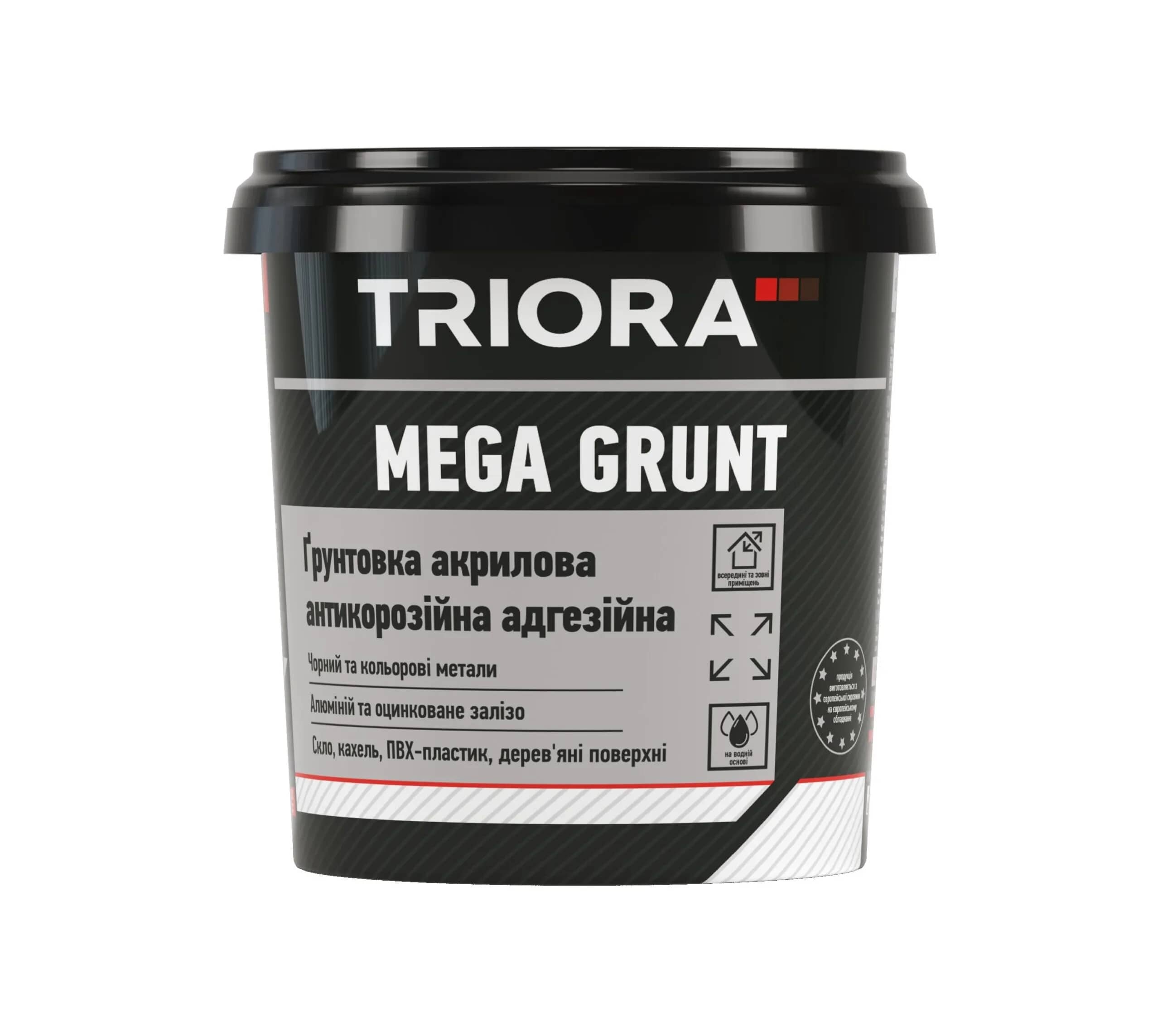 Ґрунтовка акрилова Mega Grunt TRIORA антикорозійна 2.5 л (600354744) - 600354744