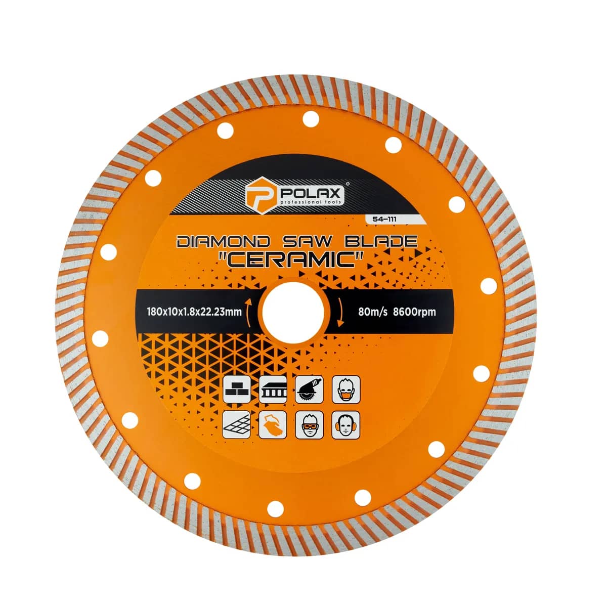 Диск відрізний алмазний Ceramic Polax 180x1.8x22.23 мм (54-111) - 235784