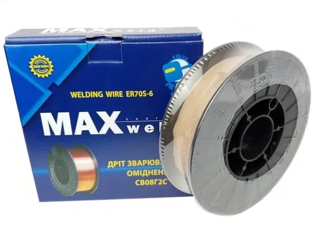 Дріт зварювальний Maxweld СВ 08 Г2С д.1,0 мм (15кг) - 238002