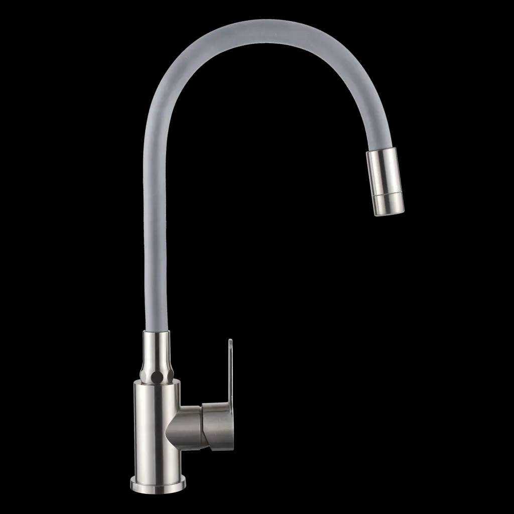 Змішувач для кухні, 2-функц, Ksanti Inox, BZ-37-i05, inox/сірий - 249369