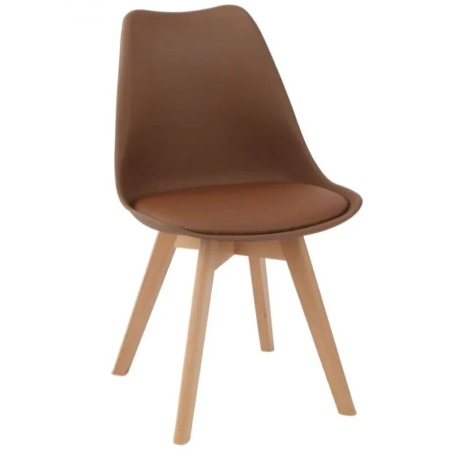 Стілець KRUZ Mono Home бук/коричневий (903368842) - 903368842