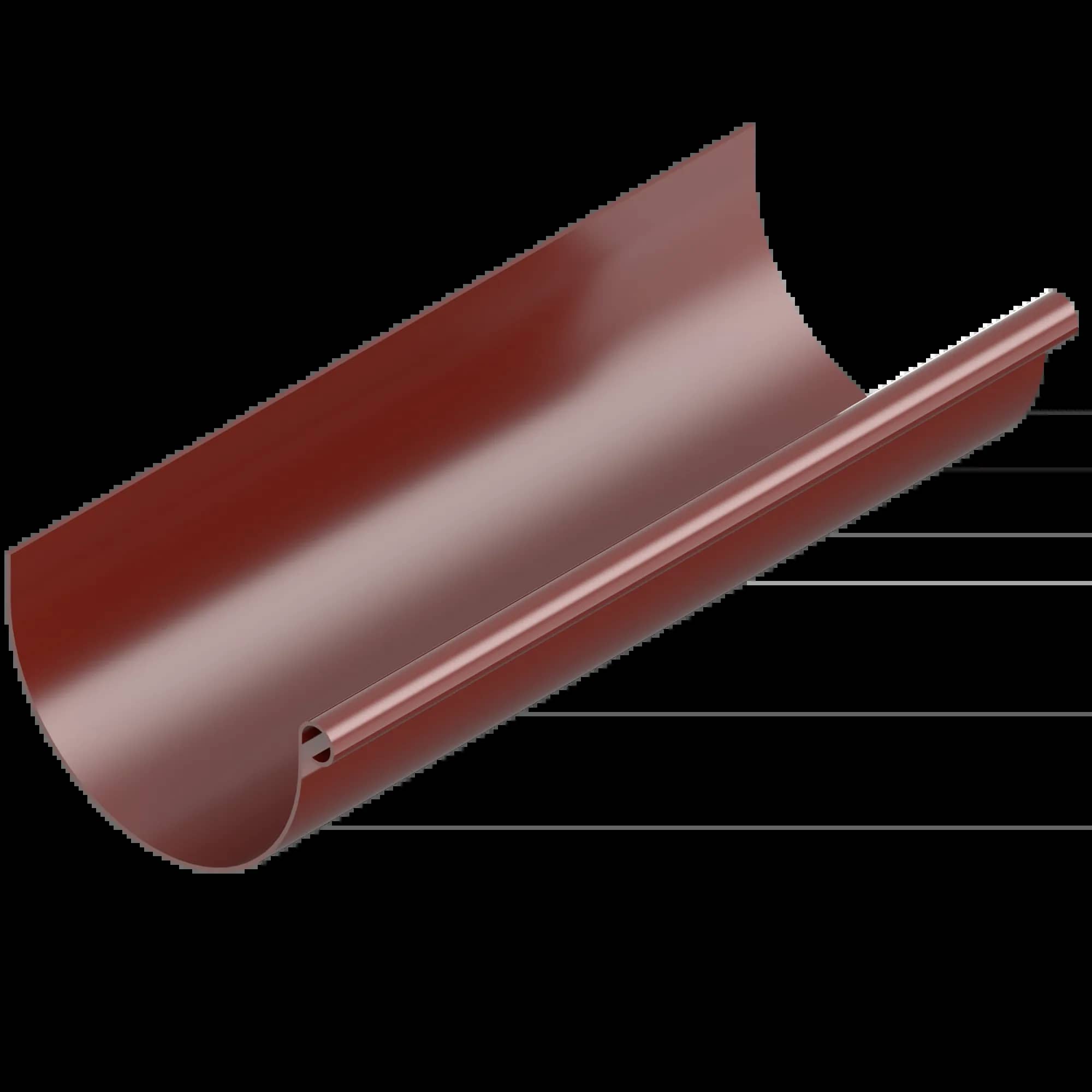 Ринва INES 120мм 3м, червоний - 252494