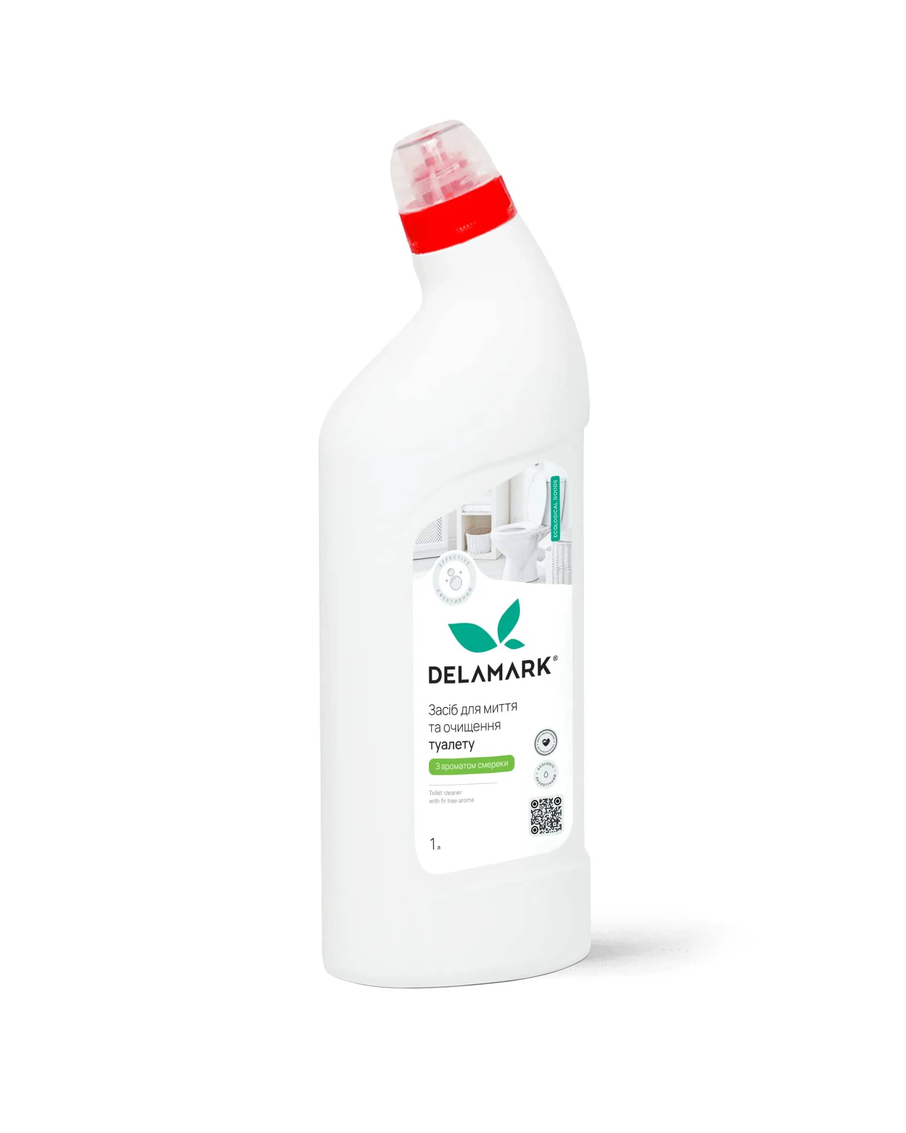 Засіб для миття туалету Delamark з хвойним ароматом 1 л (4820152331854) - 265462