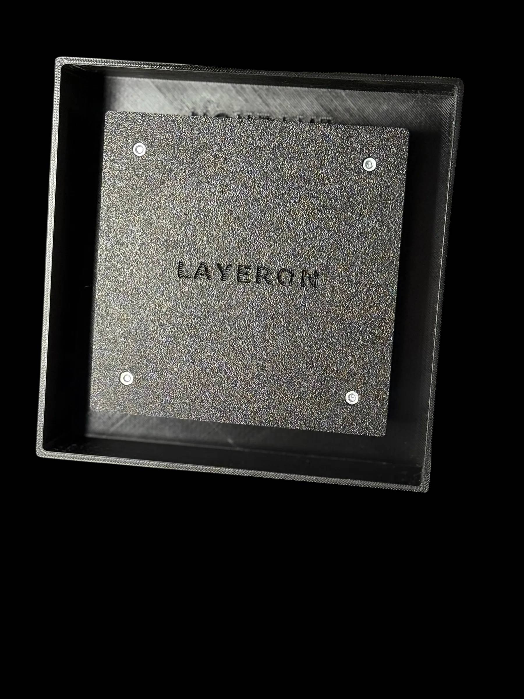 Вентилятор (витяжка) прихованого монтажу Layeron D100 квадратний з регулюванням висоти плитки, 105 м³/год, білий/чорний (L0024-1) - 283662