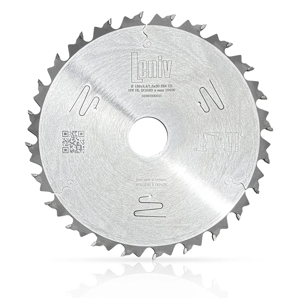 Пильний диск по дереву Leniv 190×30 Z24 (4821234004451) - 315482