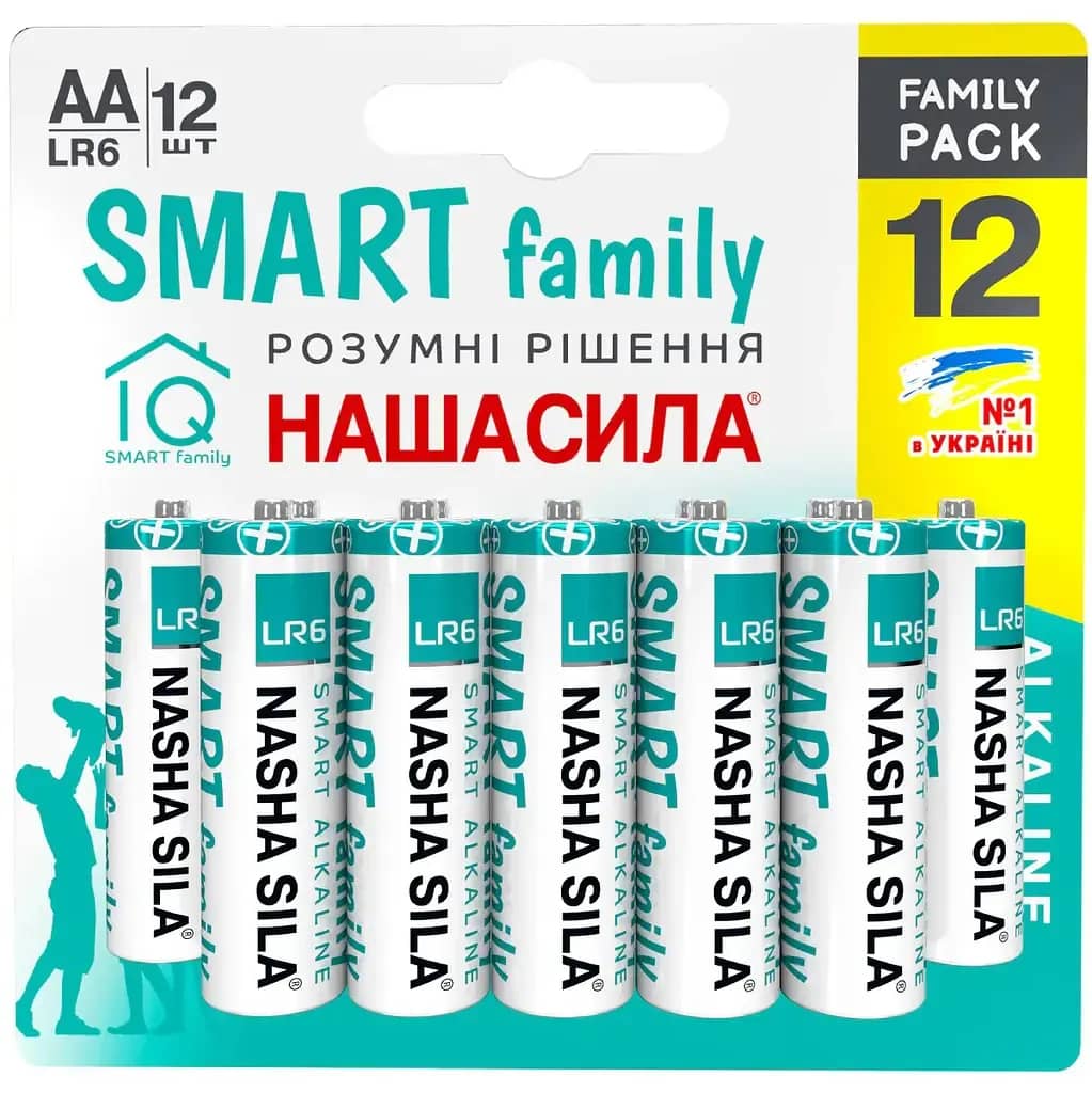 Батарейка НАША СИЛА SMART AA (LR6) 12 на блістері - 328974