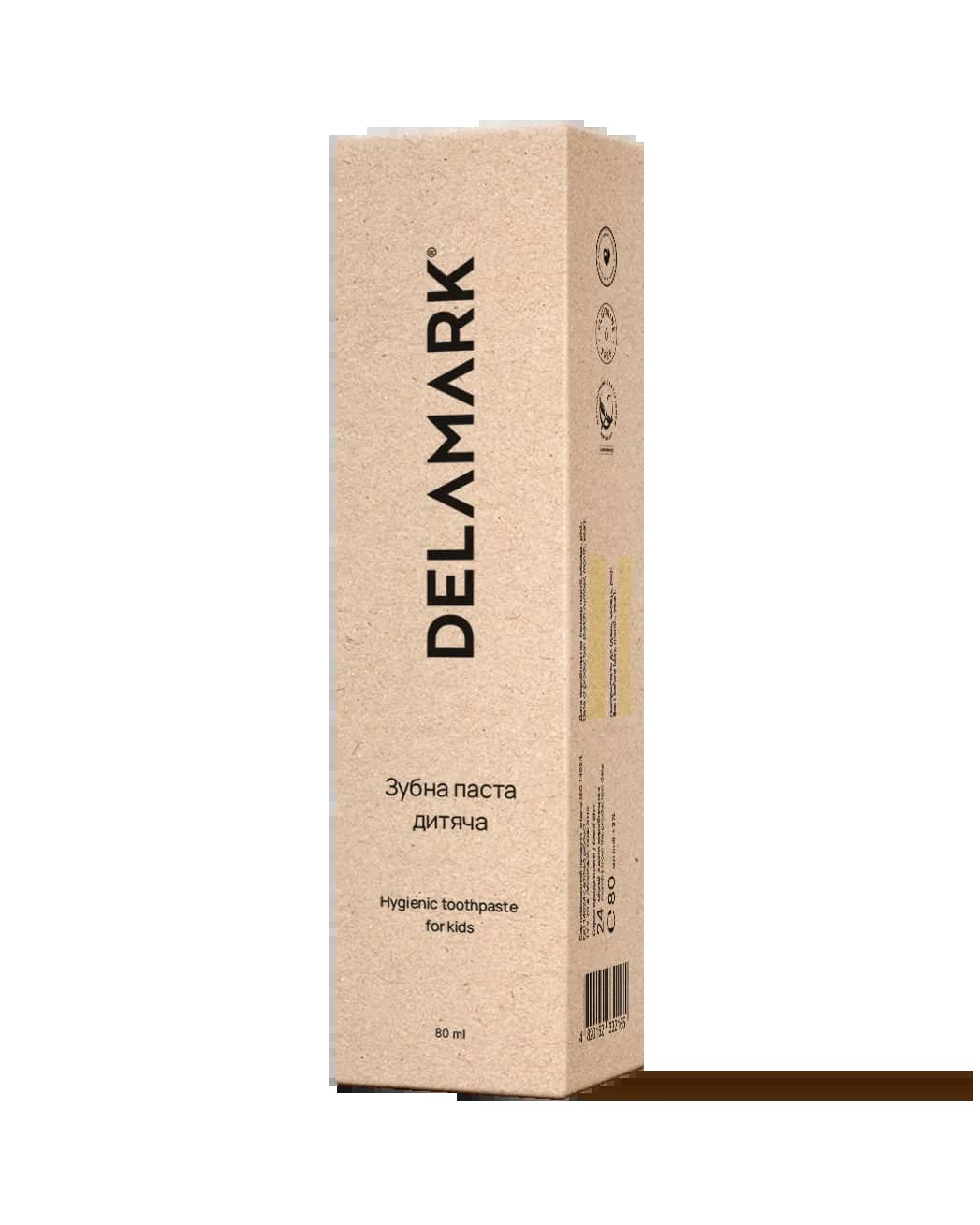 Зубна паста гігієнічна Delamark Дитяча 80 мл (4820152332165) - 338594
