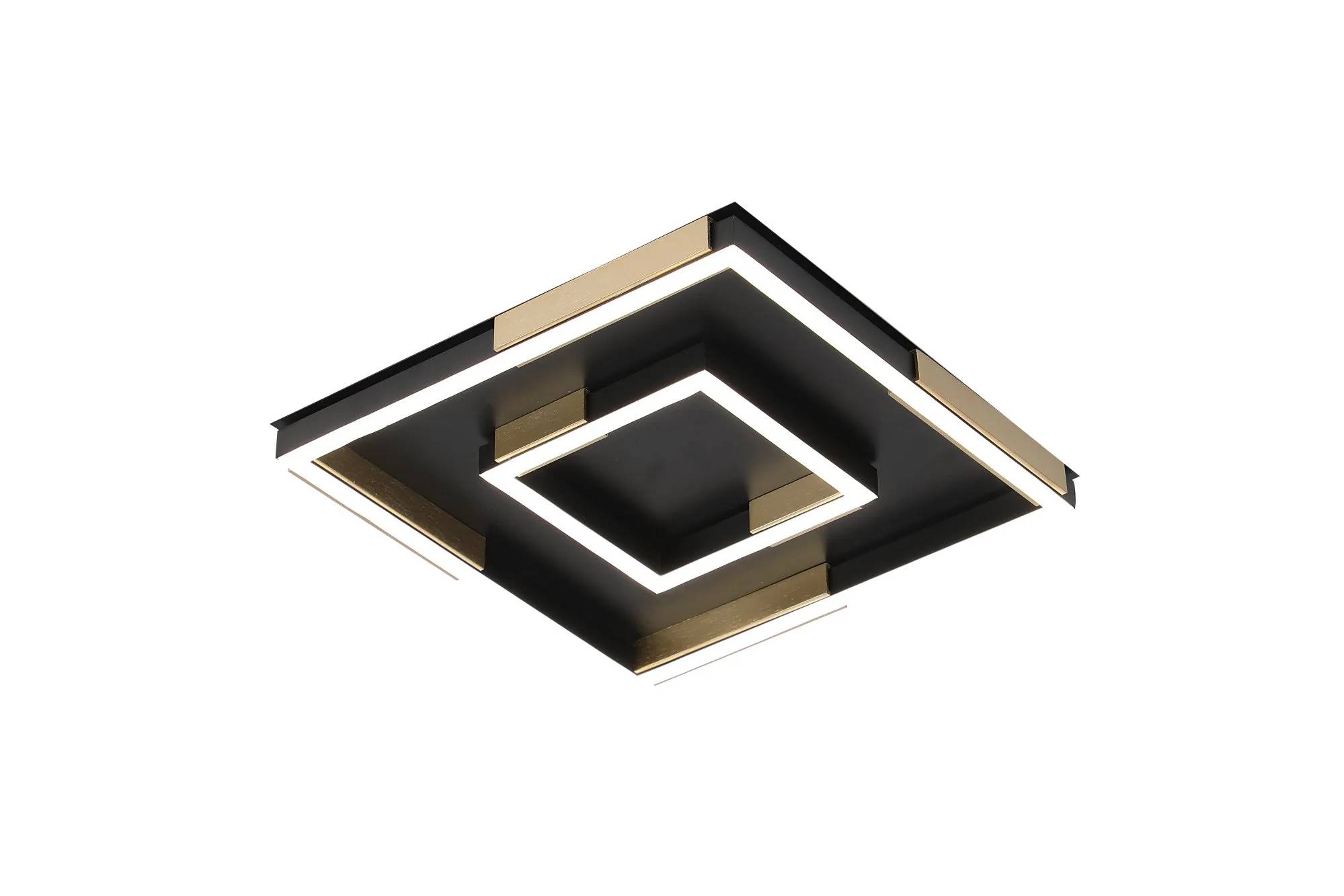 Люстра стельова VALESO 3437/300 чорна+ золотом, LED 68W - 397776