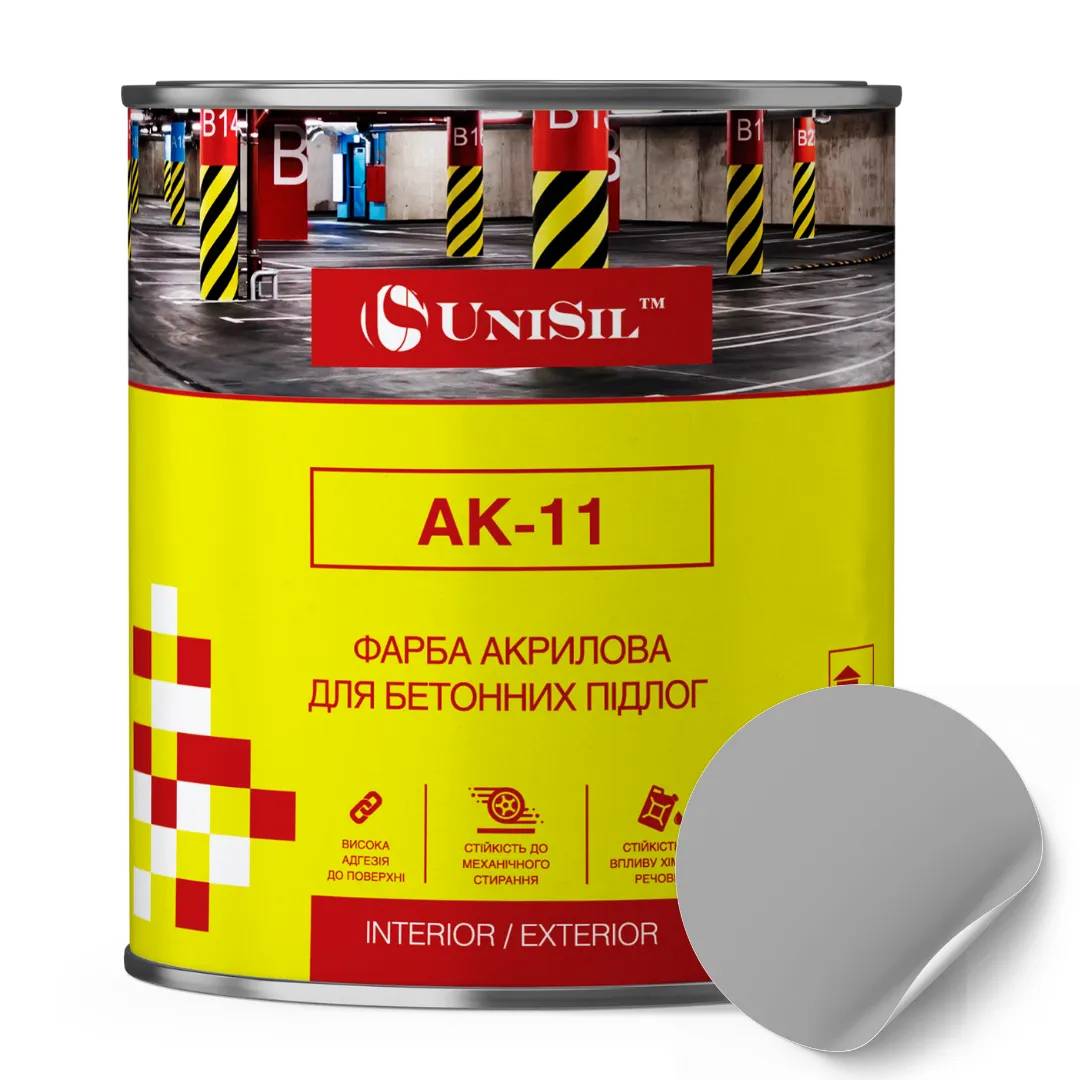 Фарба акрилова АК-11 для бетонних підлог, ТМ «UniSil», сіра, 10 л - 414782