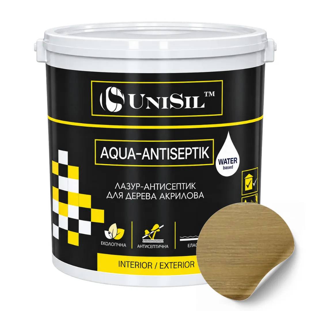 Лазур-антисептик акрилова для дерева UniSil Aqua-Antiseptik, дуб, 10 л - 491837