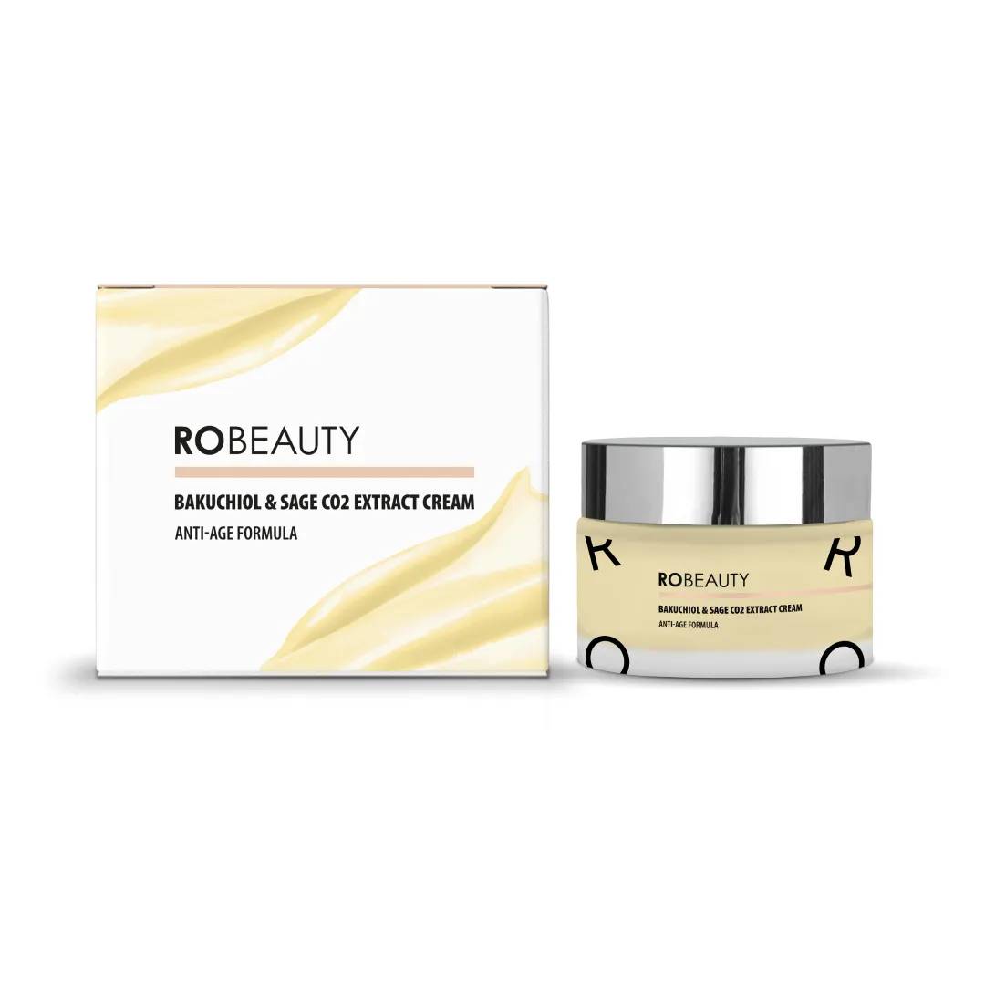 Антивіковий крем для обличчя від перших ознак старіння ROBEAUTY Bakuchiol & Sage CO2 Extract Cream 50 мл - 492189