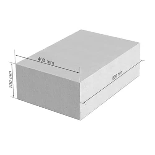 Блок з ніздрюватого бетону UDK D400 600х200х400 (40 шт/пал.,1,92 м3/пал.) - 66650