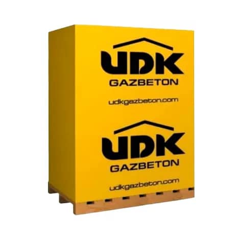 Блок із ніздрюватого бетону UDK D400 600х200х100 (150 шт./пал., 1,8 м3/пал.) - 66652