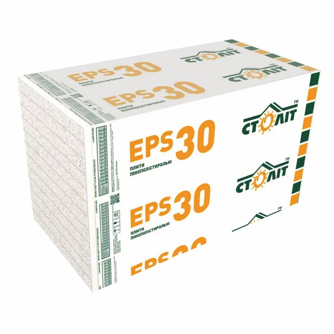 Пінопласт EPS-30 9 кг/м.куб 3 см (1 х 1 м) - 66884