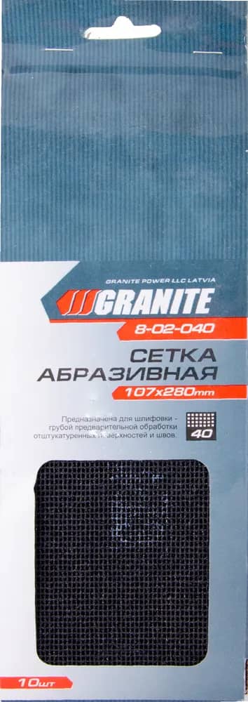 Сітка абразивна 107х280 мм зерно 40, 10 шт - 66991