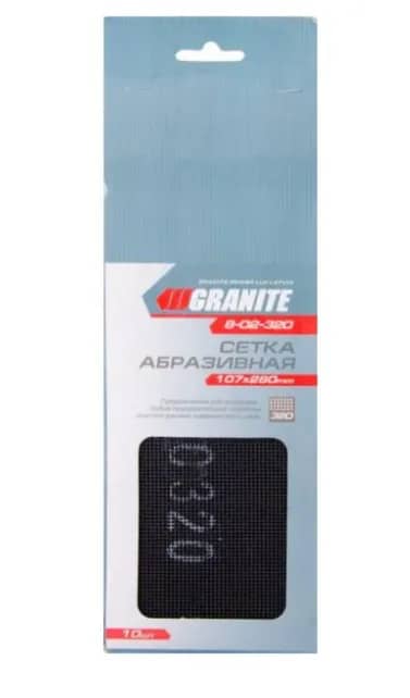 Сітка абразивна Granite 107х280 мм зерно 320 (10 шт) - 66995
