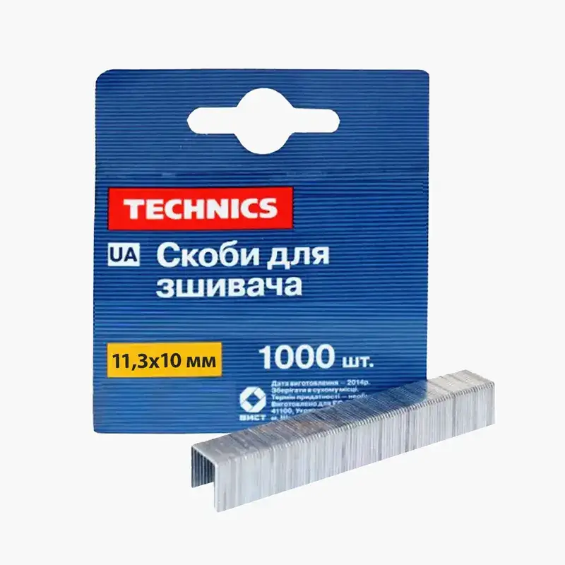 Скоба10 мм, 1000 шт TECHNICS - 67011