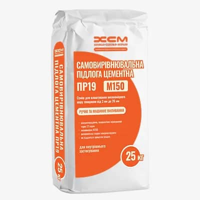 Підлога самовирівнювальна цементна ПР19 (М150) - 99229
